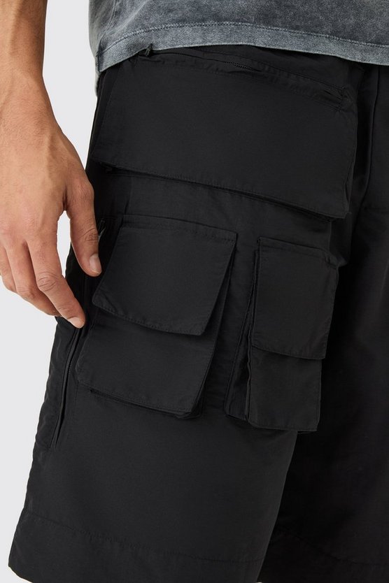Shorts mit Kordelzug und Taschen