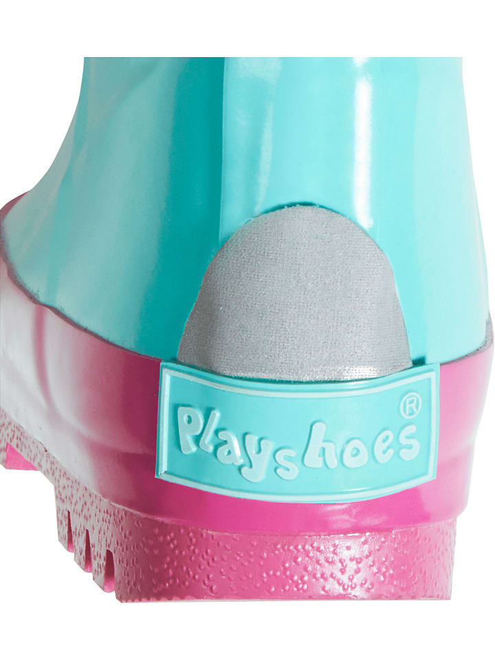 Playshoes Gummistiefel in Türkis/ Pink günstig kaufen
