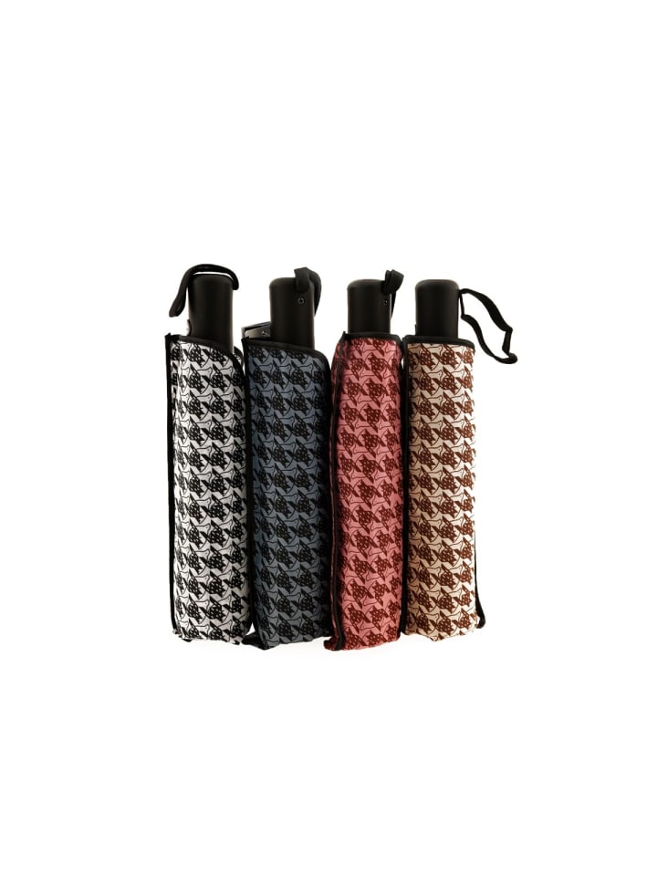 COFI 1453 Kompakter Taschenschirm mit Schutzhülle - leichter PU-Griff in Weiß günstig kaufen onesize