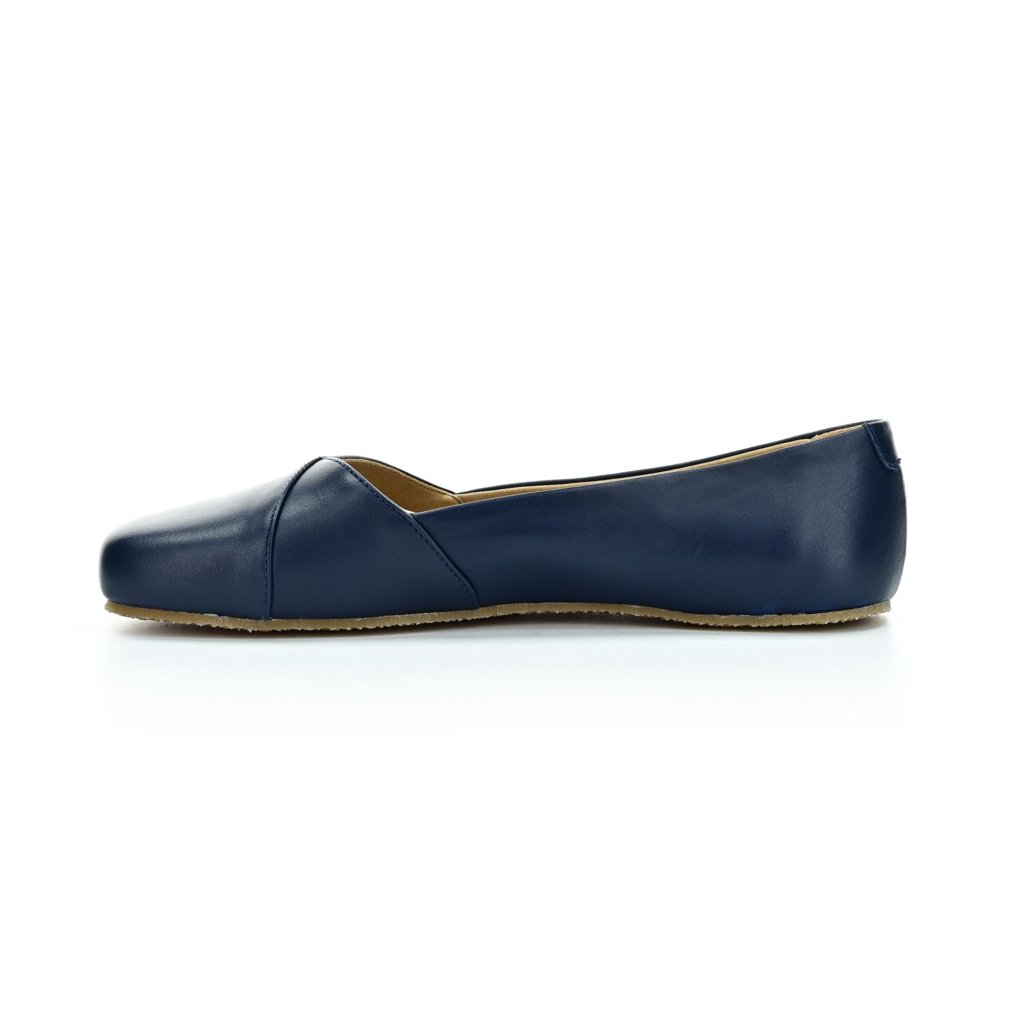 Shapen Peony Navy Regular Barfuß-Ballerinas