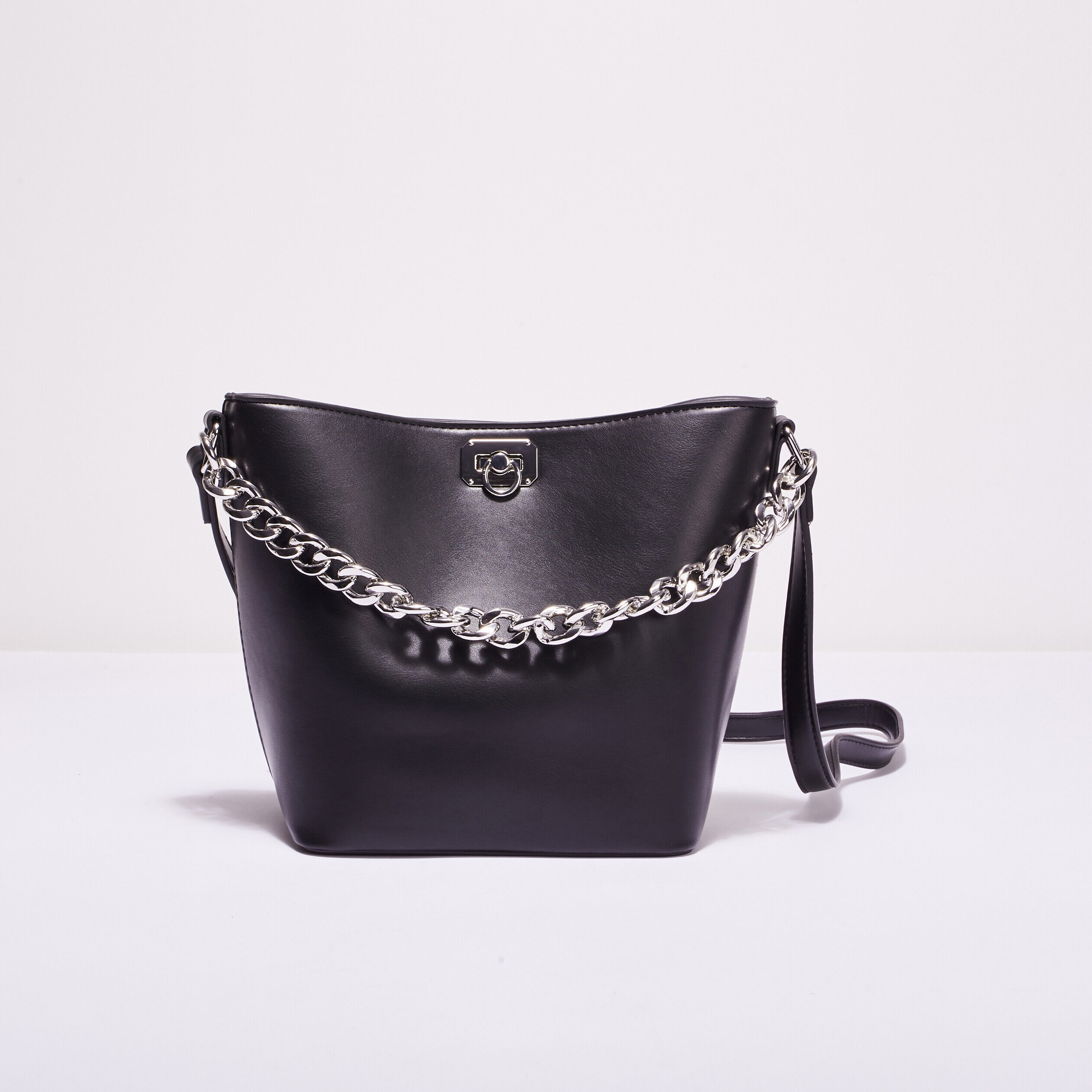 Sac avec anse chaîne noir femme | Cache Cache