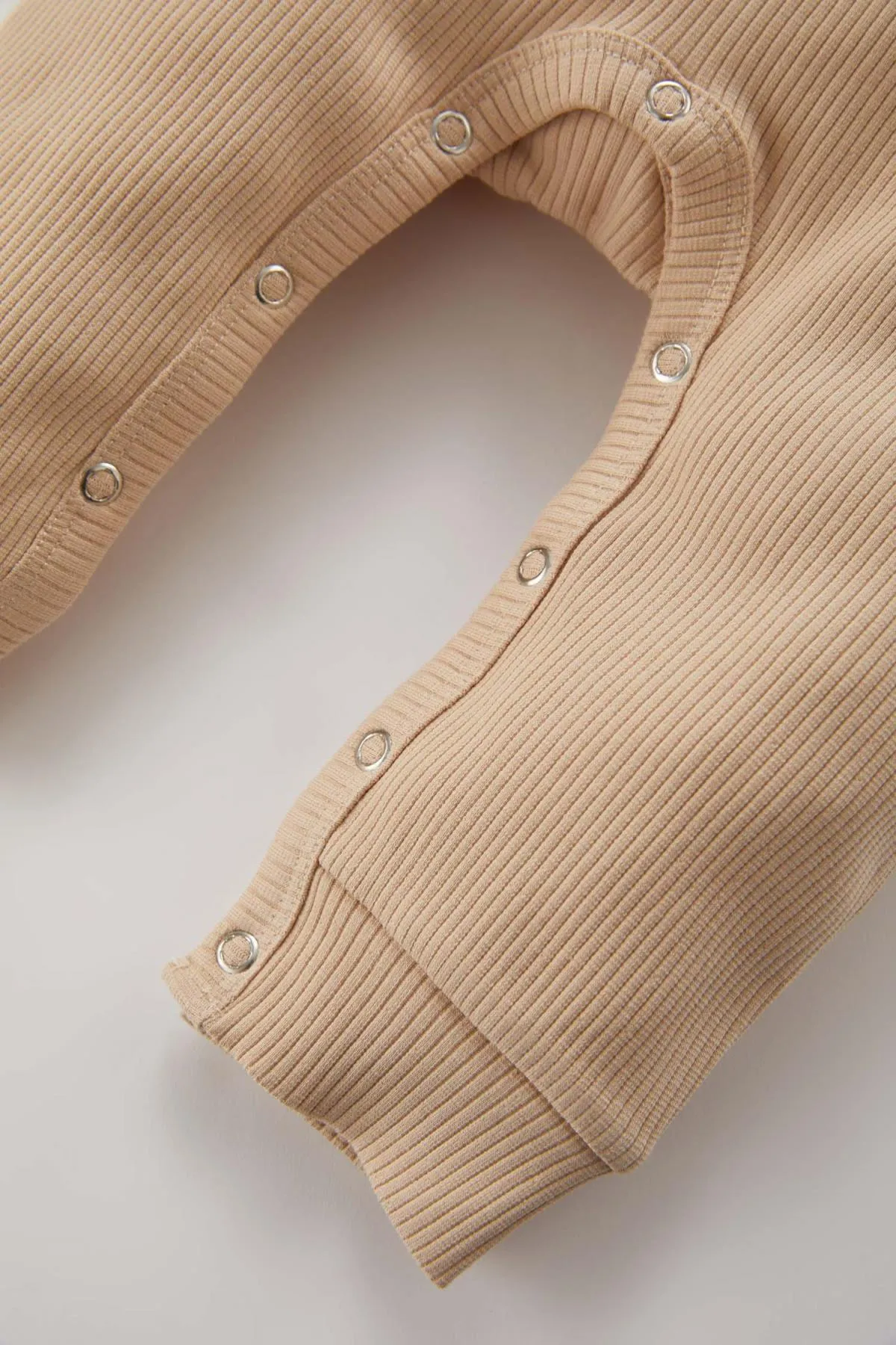 DeFacto  Langärmliger, gerippter Camisole-Overall mit Bärenmuster für Babys