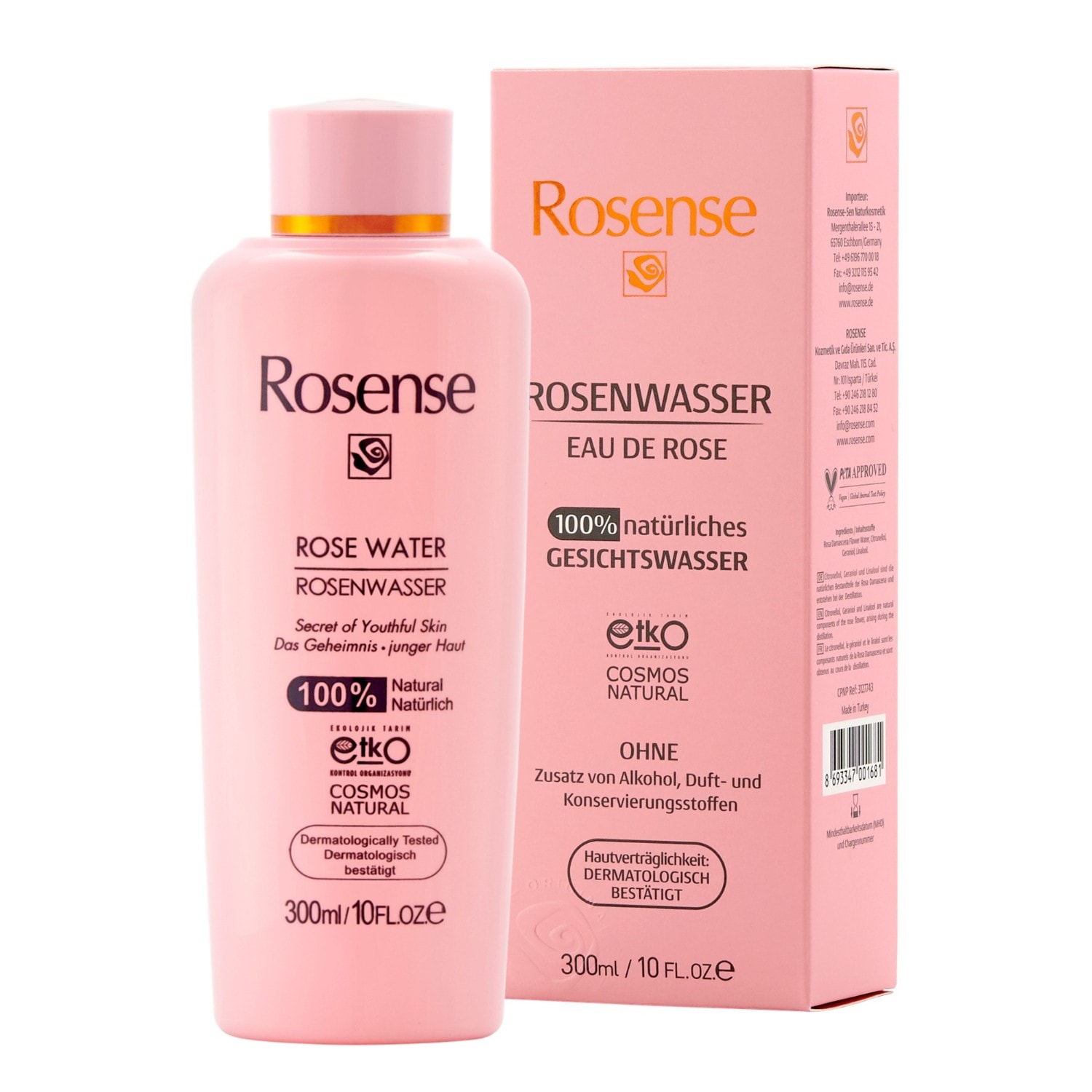 Rosenswasser 100% natürlich 300ml