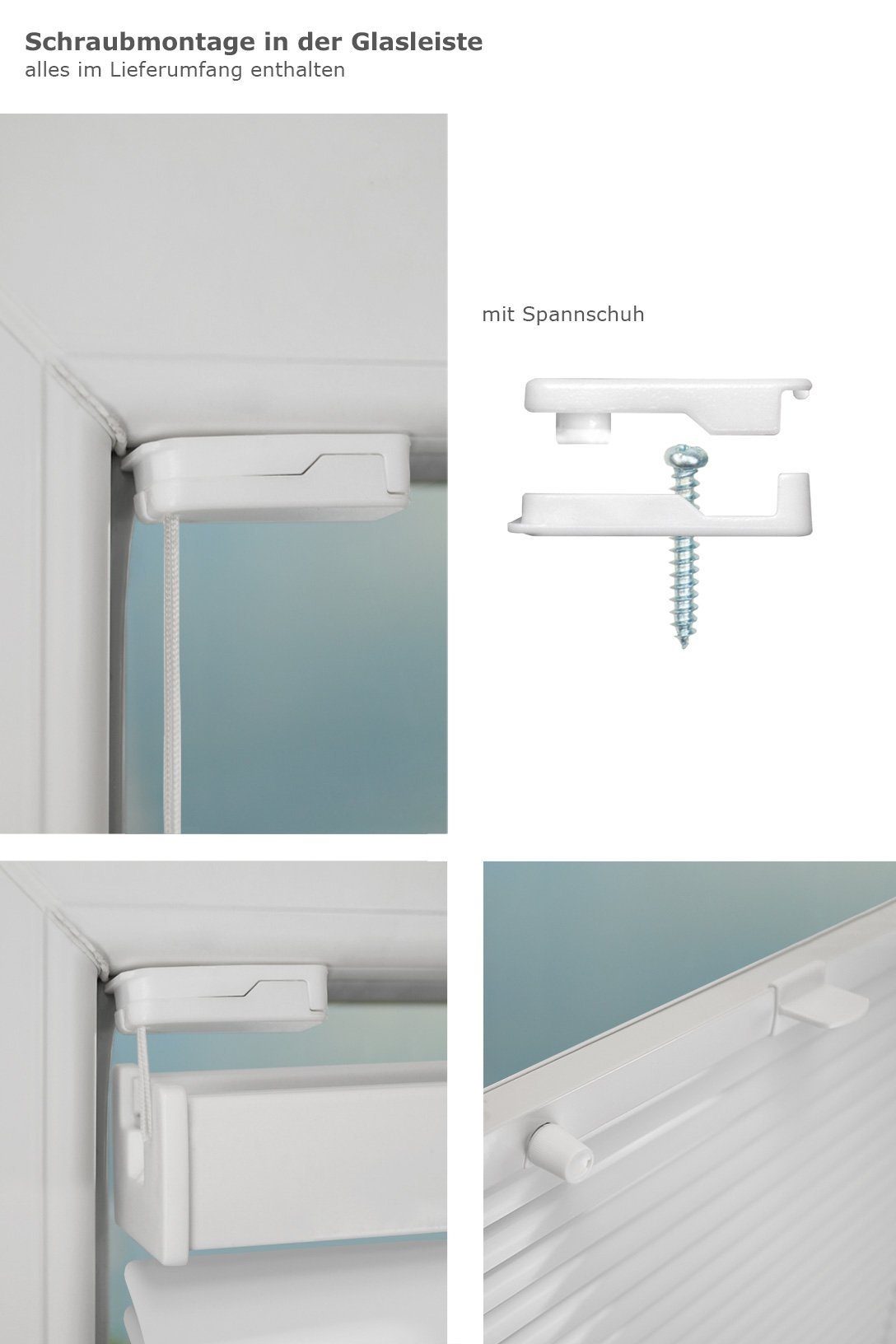 Jalousie Alu 20mm verspannt Weiß, LYSEL®, HxB 130x50cm
