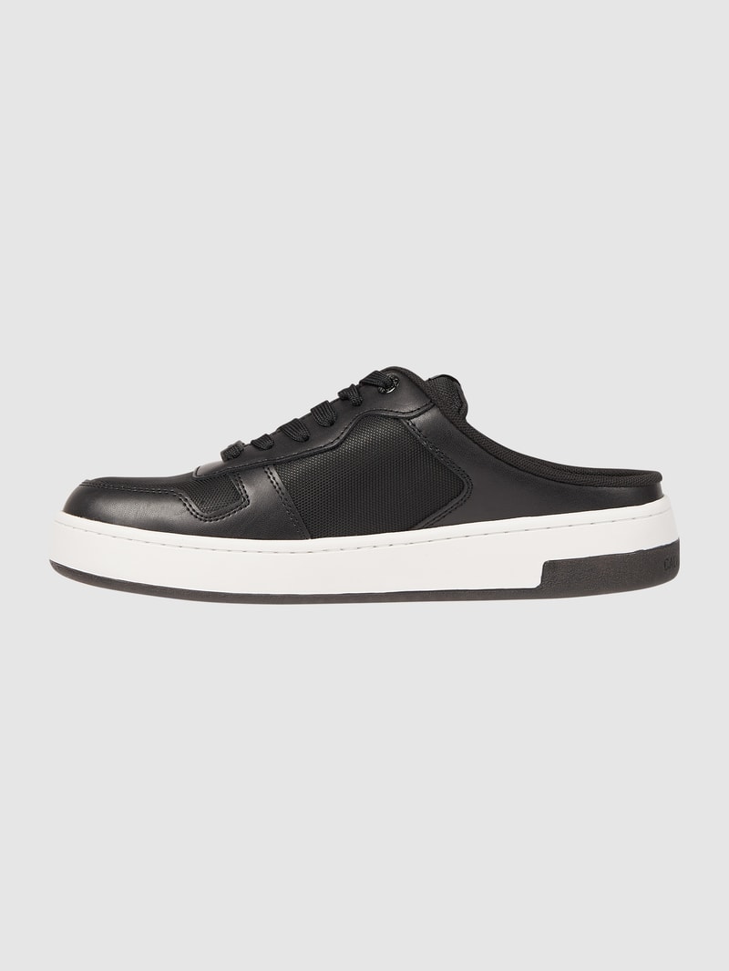 Pantolette aus Leder  in black