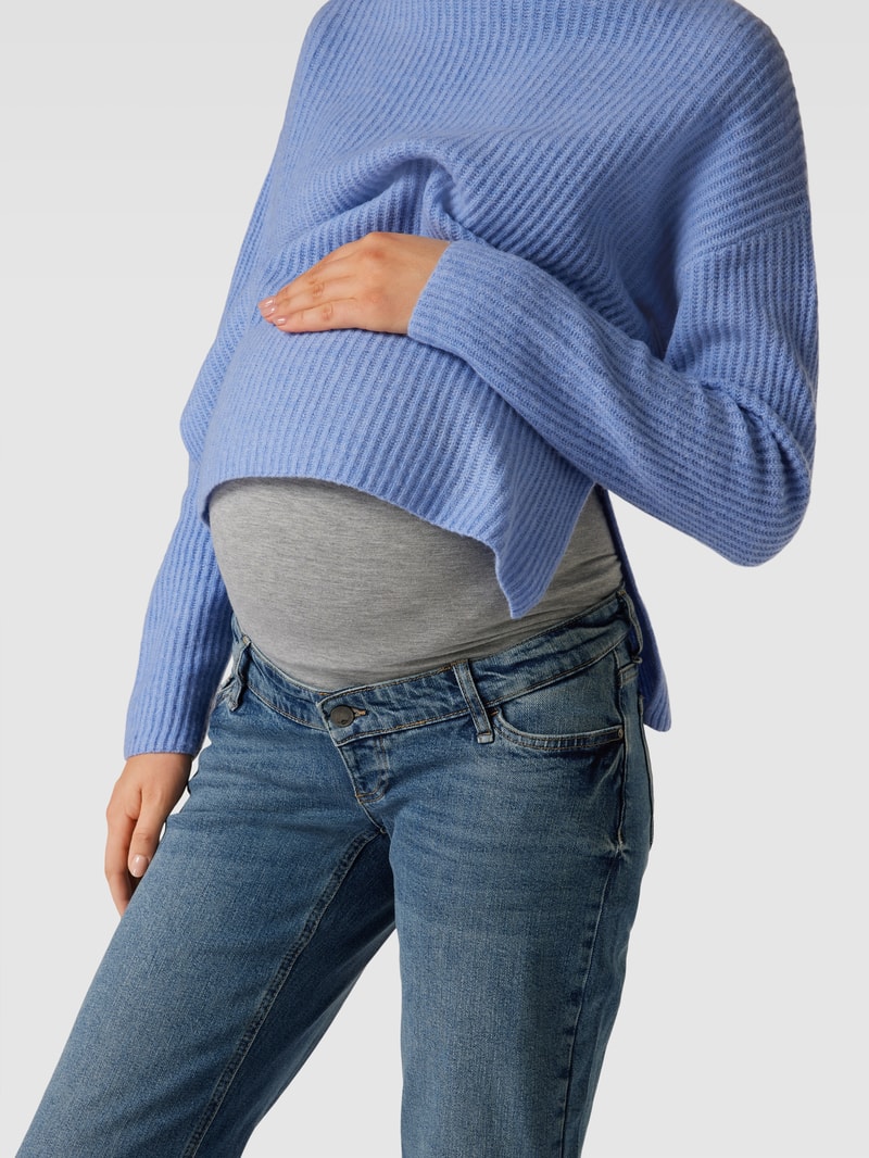 Umstands-Jeans mit elastischem Einsatz Modell 'BLAISE' in jeans