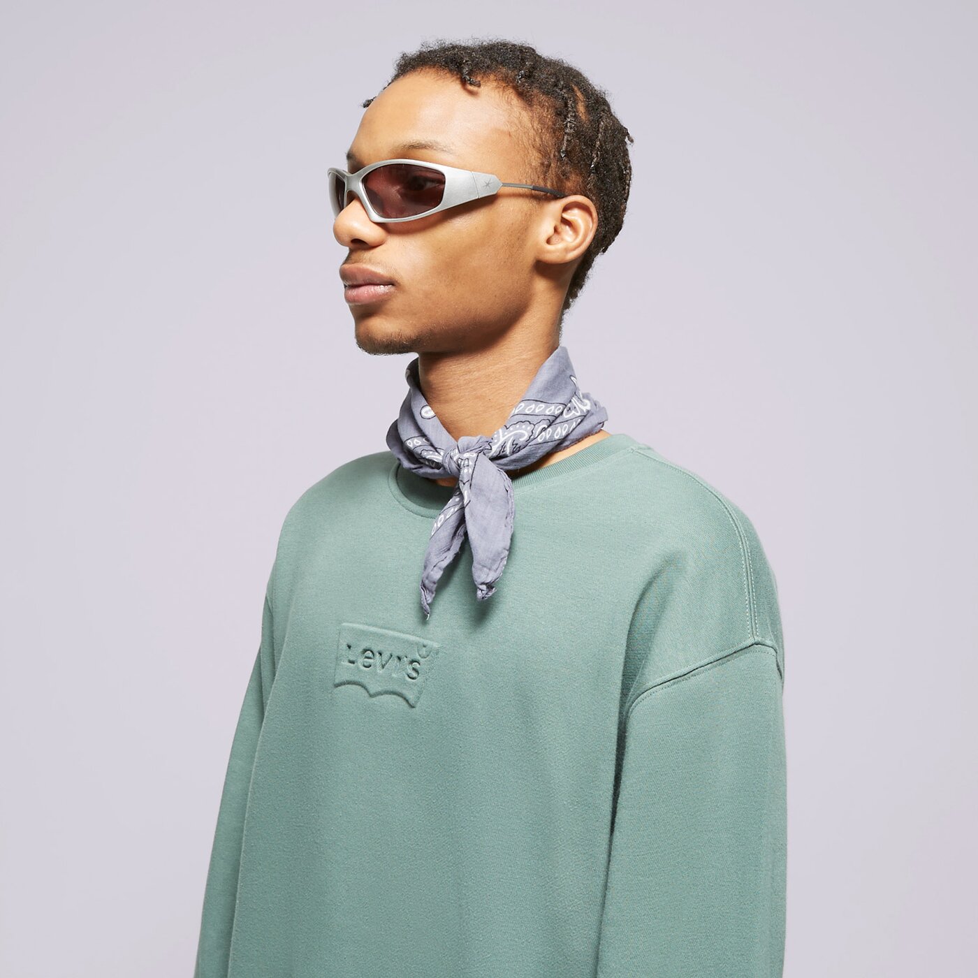 LEVI'S SWEATSHIRT RELAXD GRAPHIC CREW GREENS Khaki