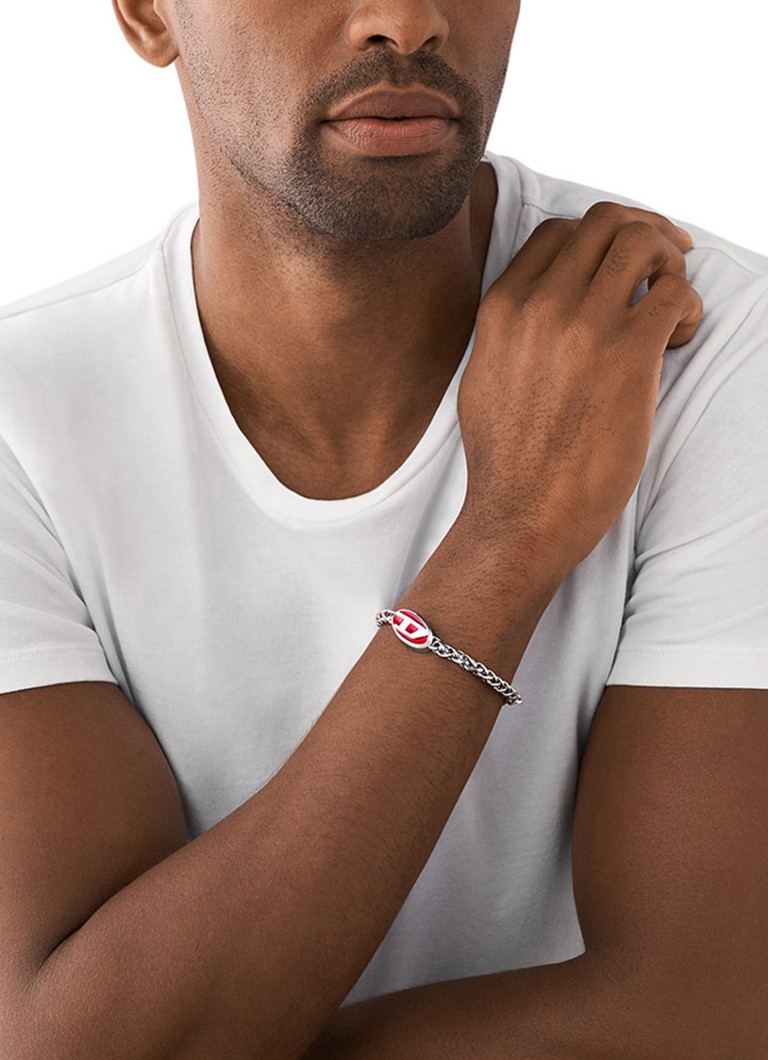 Diesel Link Bracelet with logo DX1445040