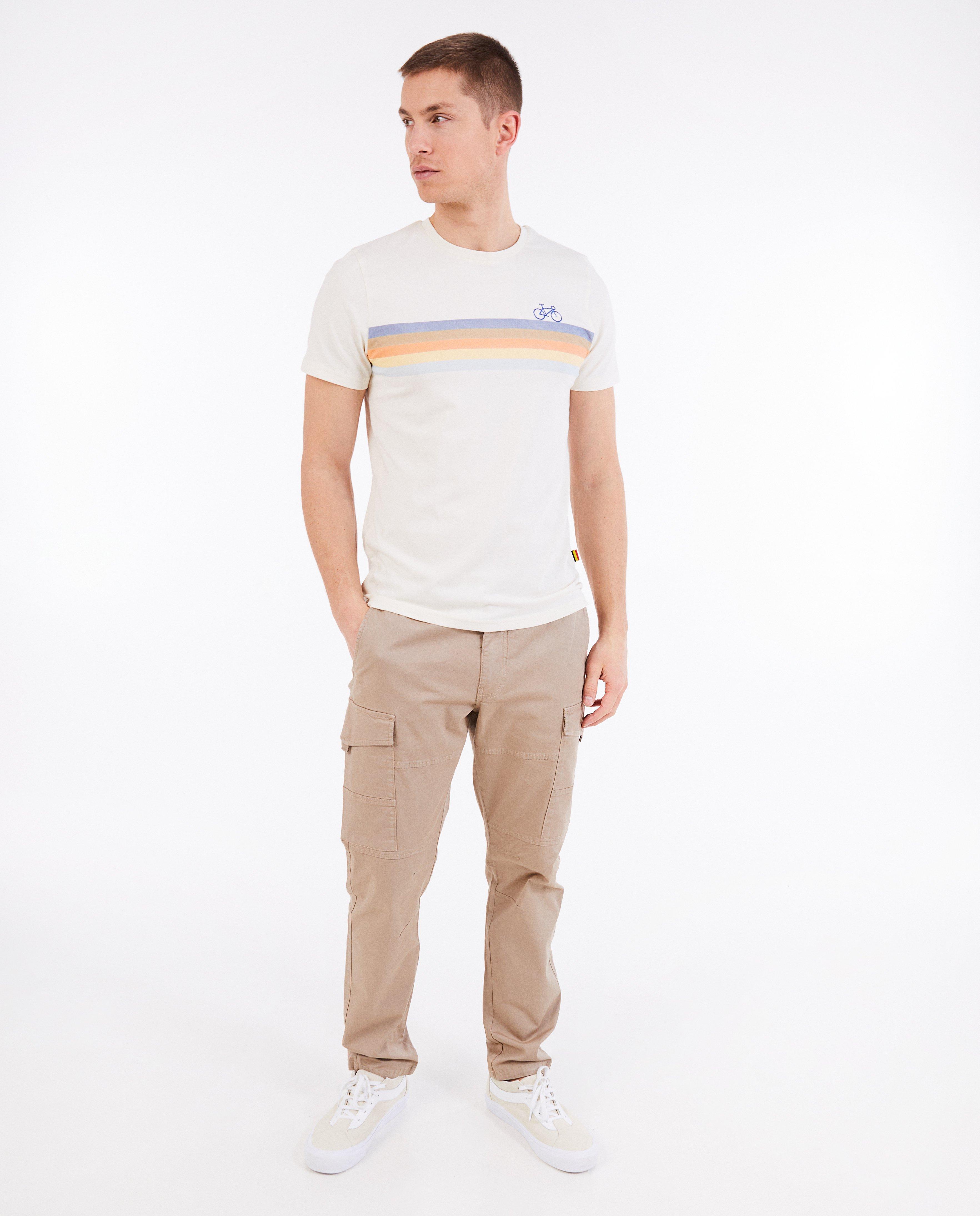 Tricou Baptiste din bumbac organic, alb pentru adulți
