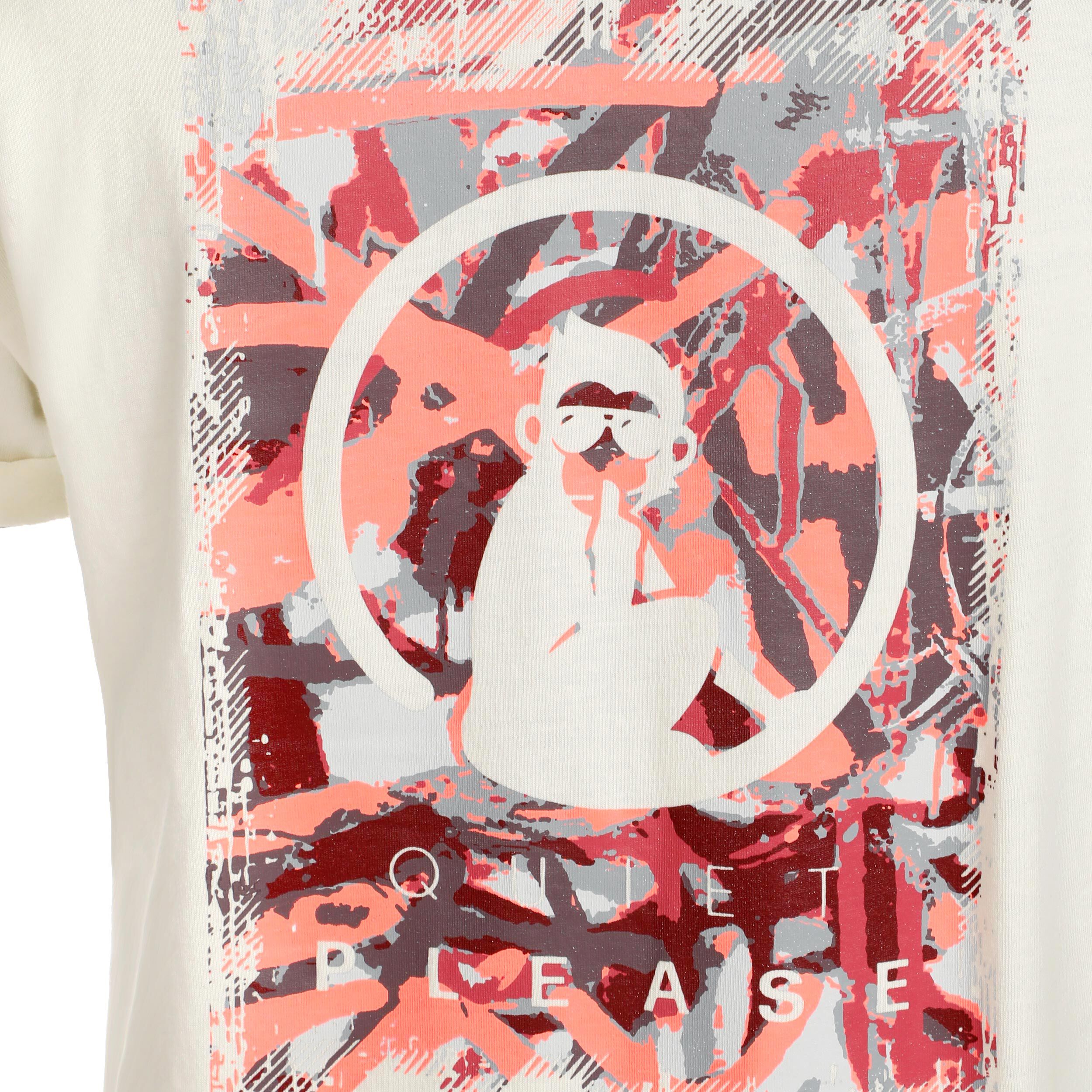 Crossroad Sketchy T-Shirt Damen - Weiß, Rot