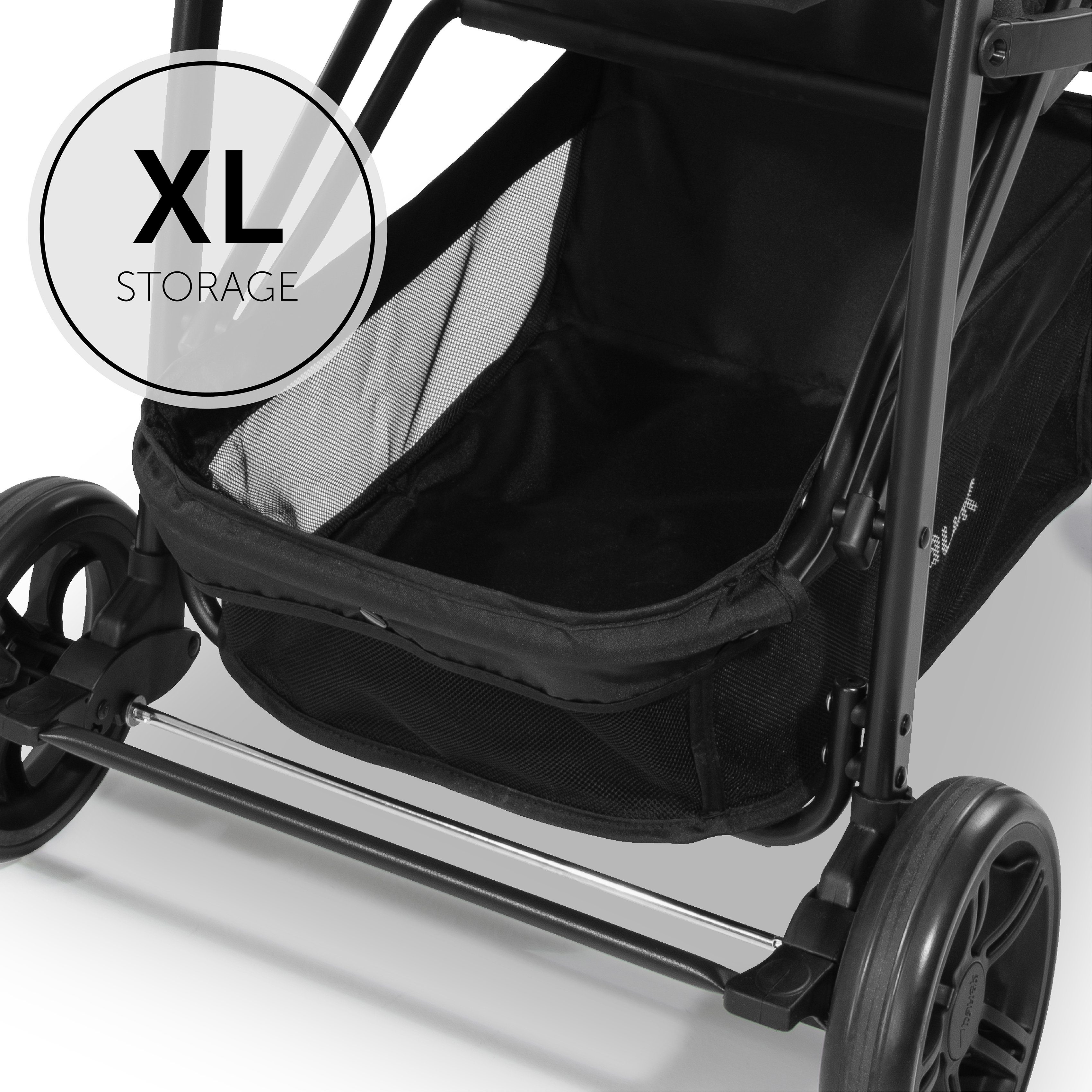 Hauck Kinder-Buggy Rapid 4, grau, mit schwenk- und feststellbaren Vorderrädern