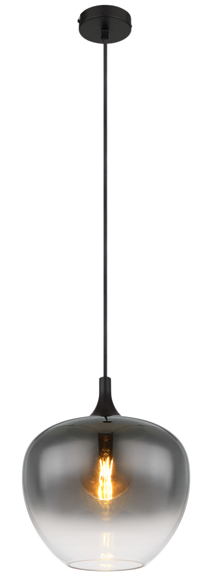 Globo 1-flg Pendelleuchte Maxy Rauchglas