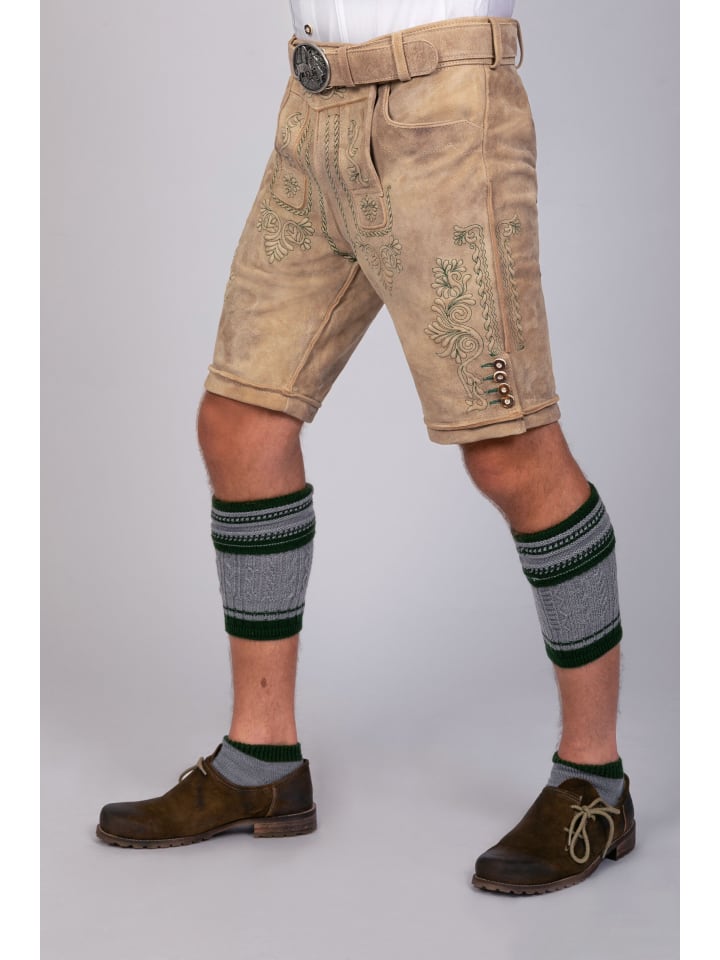 Edelnice Kurze Wildbock Lederhose Adam in natur günstig kaufen