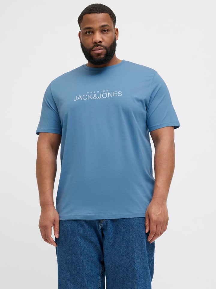 JACK & JONES PLUS T-shirt in Quiet Harbor günstig kaufen