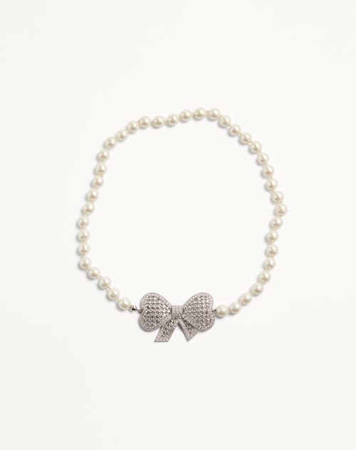 Trop Chou halskæde i metal, barokglasperler og Swarovski®-krystaller