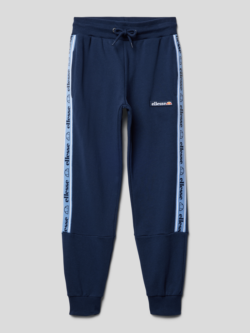 Sweatpants mit Label-Details Modell 'Sanpolo' in marineblau