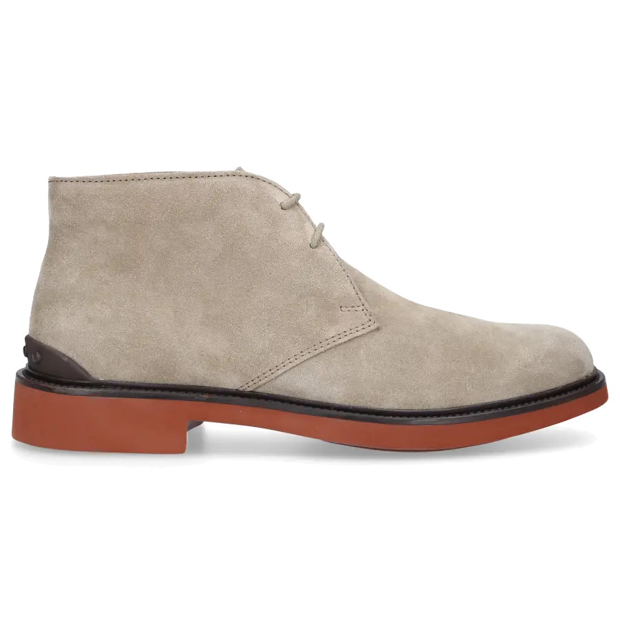 Tod's - Schnürboots POLACCO Veloursleder - beige