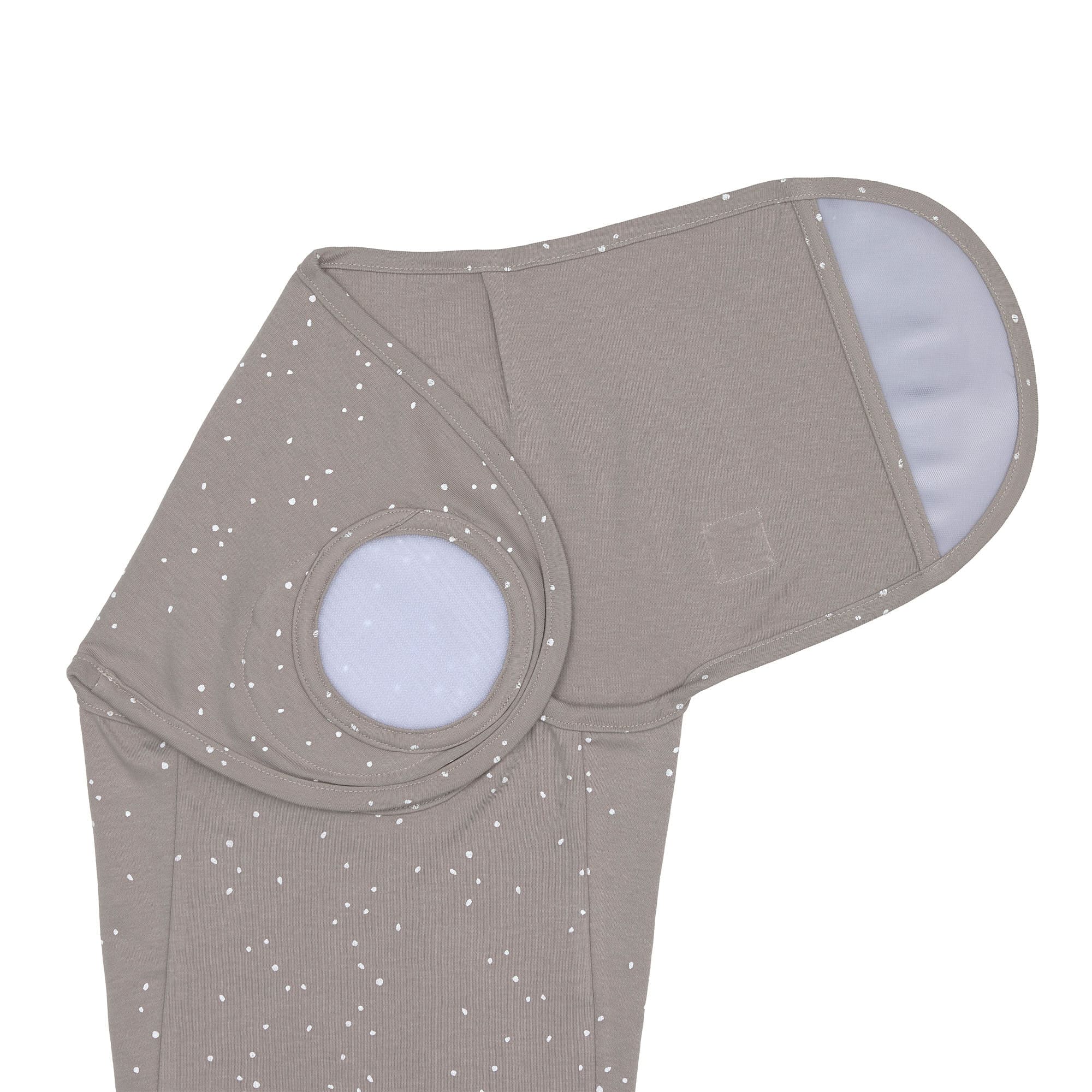 Pucksack - Bio Baumwolle, Sprinkle Taupe, Grau