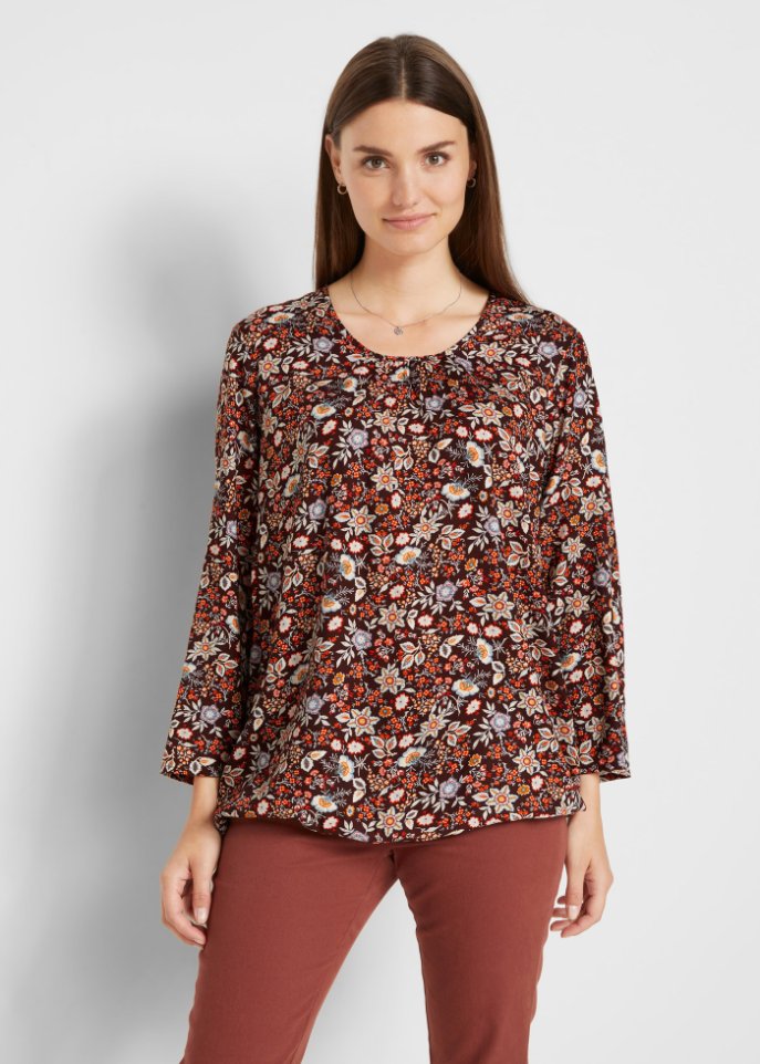 Bluse mit Gummizugbund