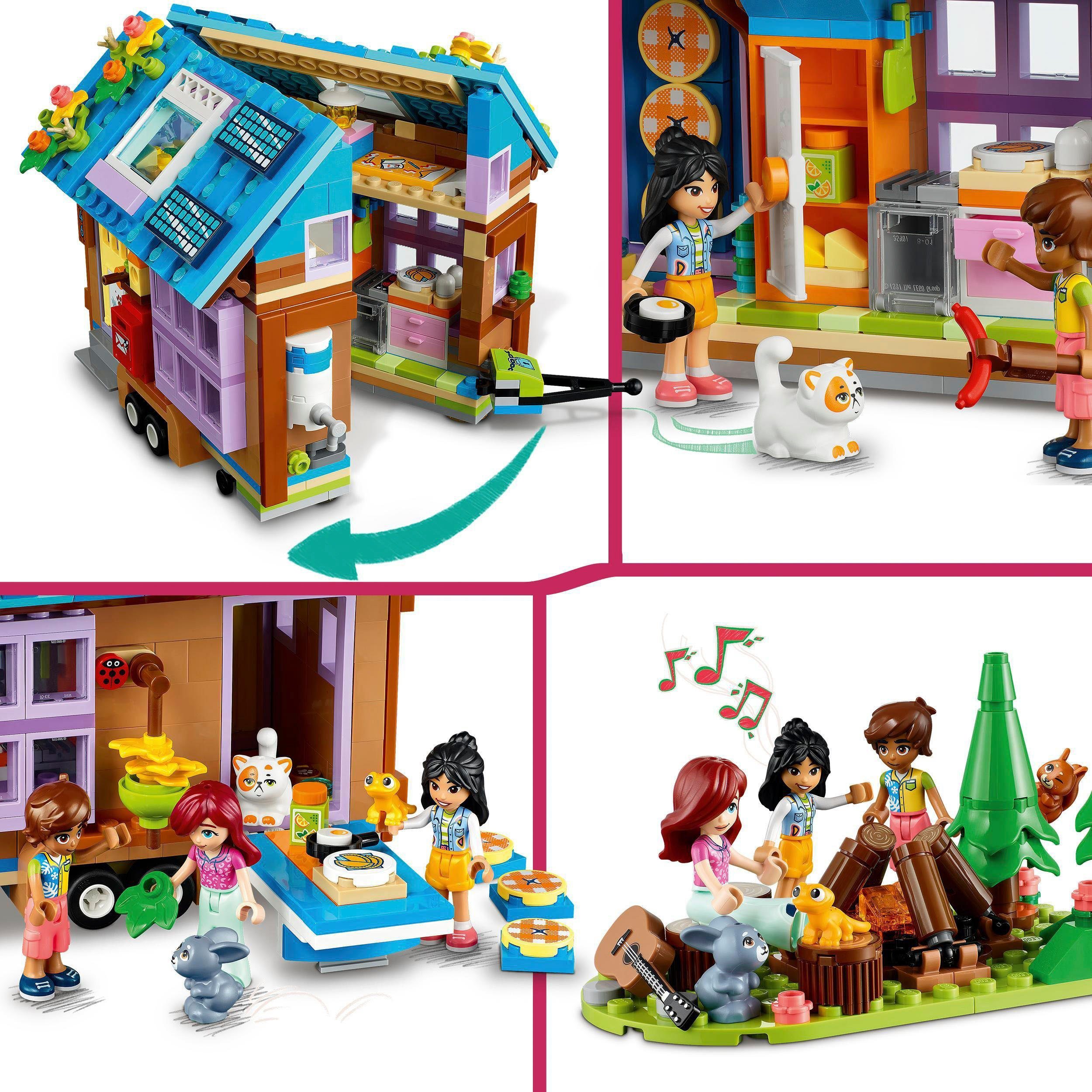 LEGO® Konstruktionsspielsteine Mobiles Haus (41735), LEGO® Friends, (785 St), Made in Europe