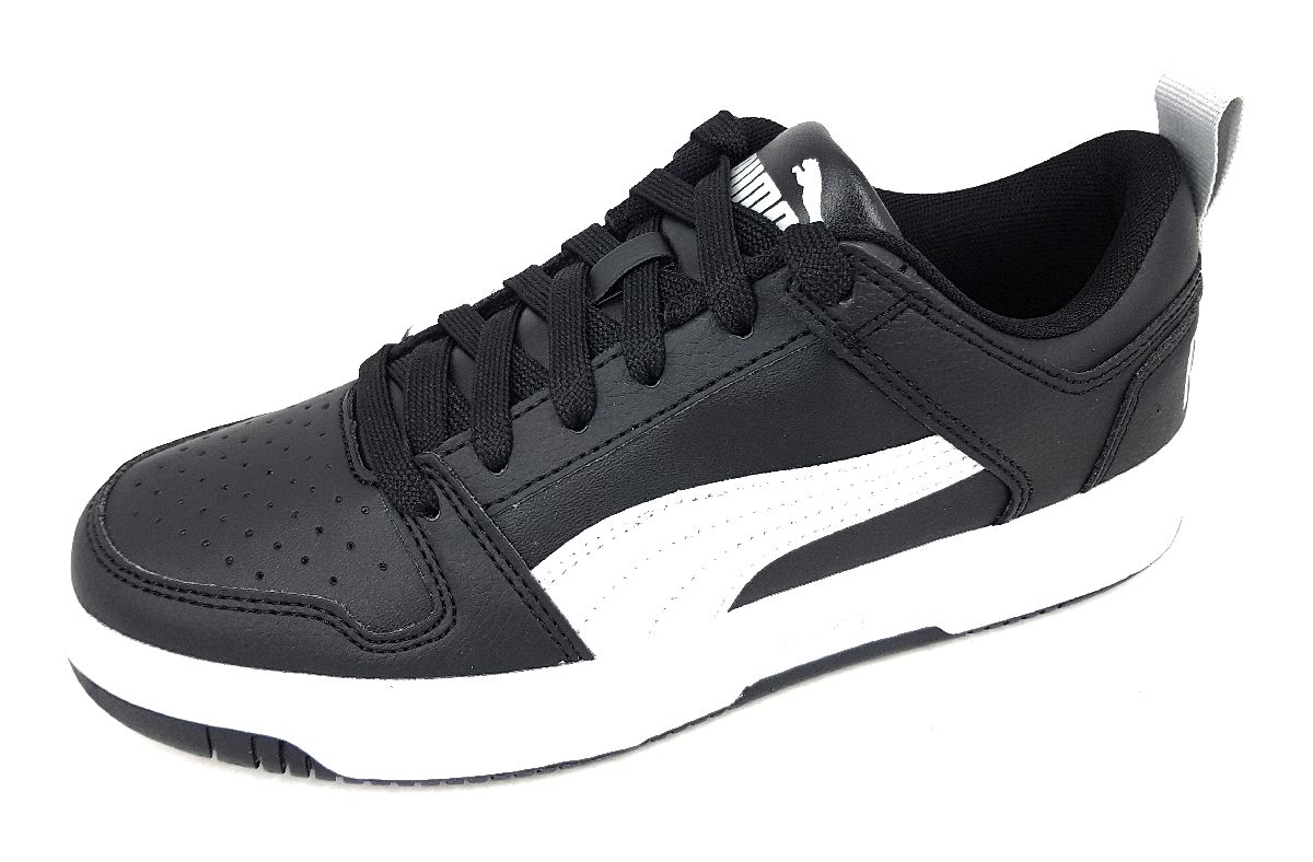 Puma Rebound Layup Lo SL Jr. 370490 Schwarz 02 black/white