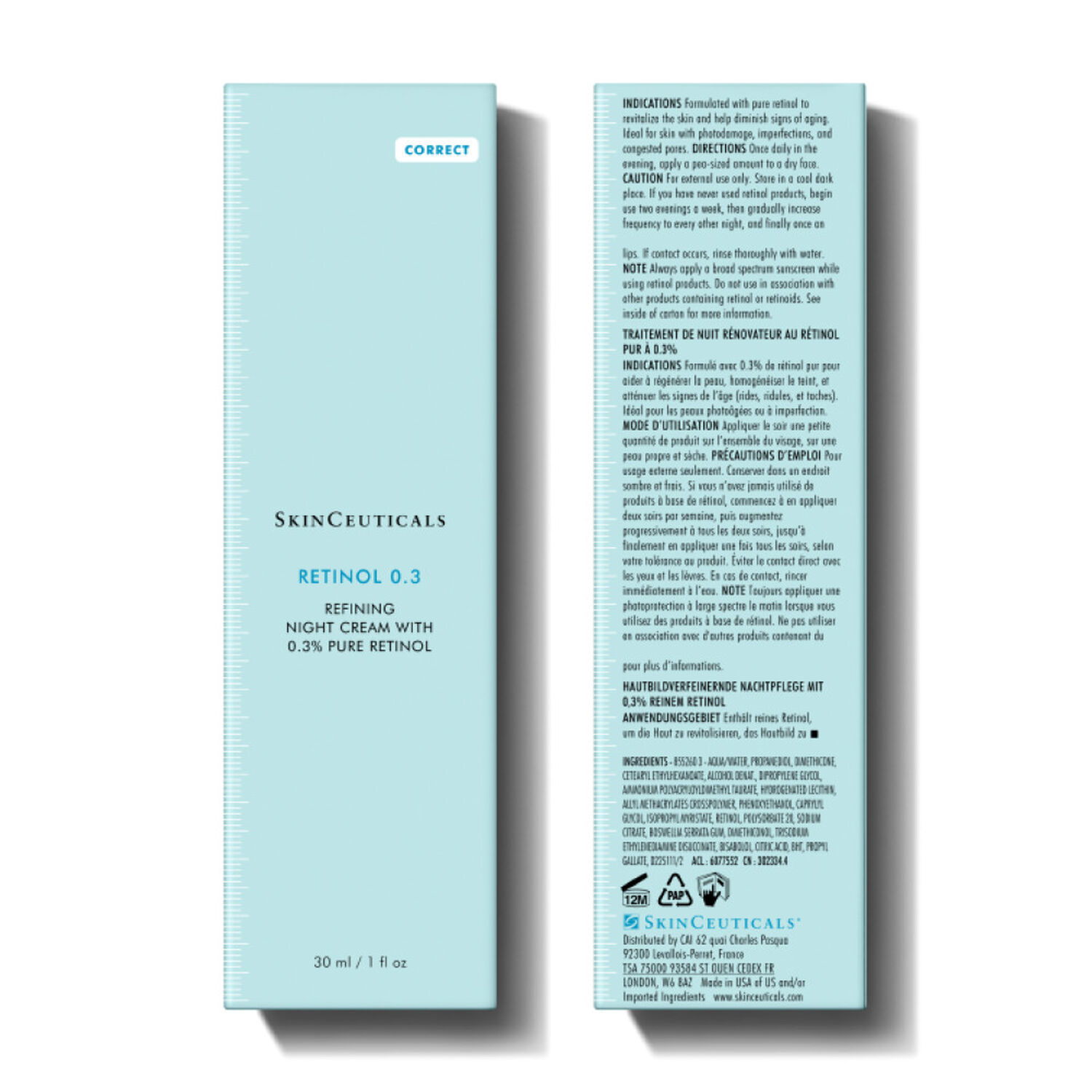 Skinceuticals Rétinol 0.3 Crème Anti-Age De Nuit 30 ml