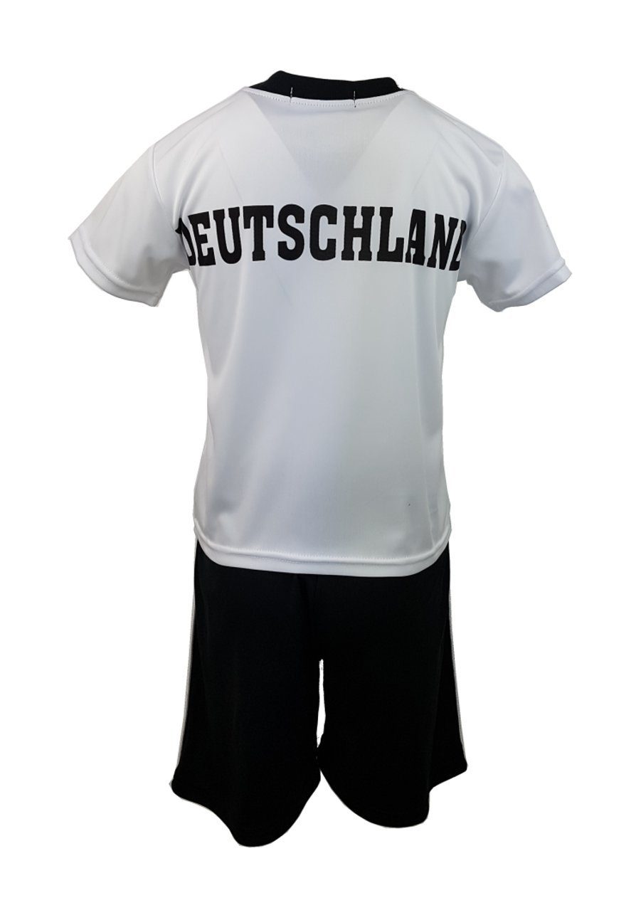 Hessis Fußballtrikot Fan Set Deutschland Germany Trikot + Shorts js882 (T-Shirt + Shorts)