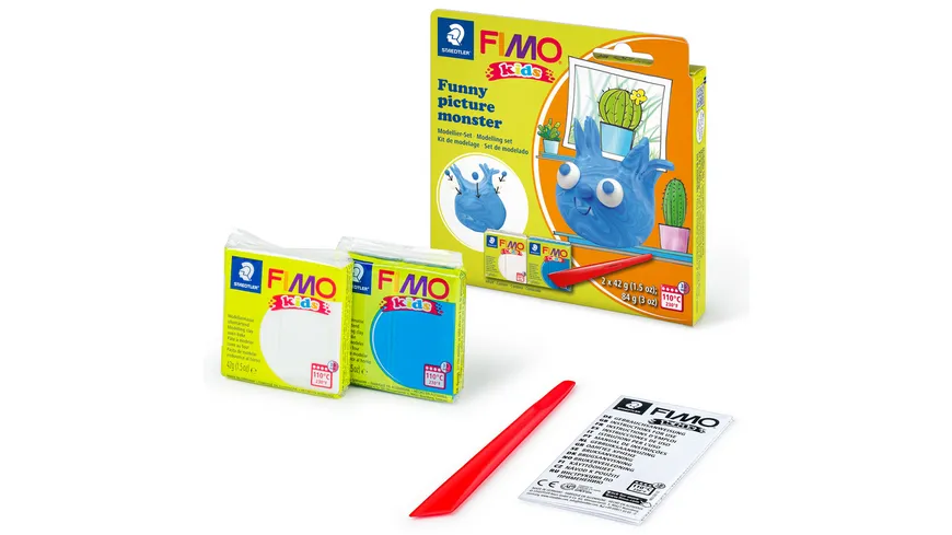 STAEDTLER Modelliermasse FIMO® Kids funny papers kit 