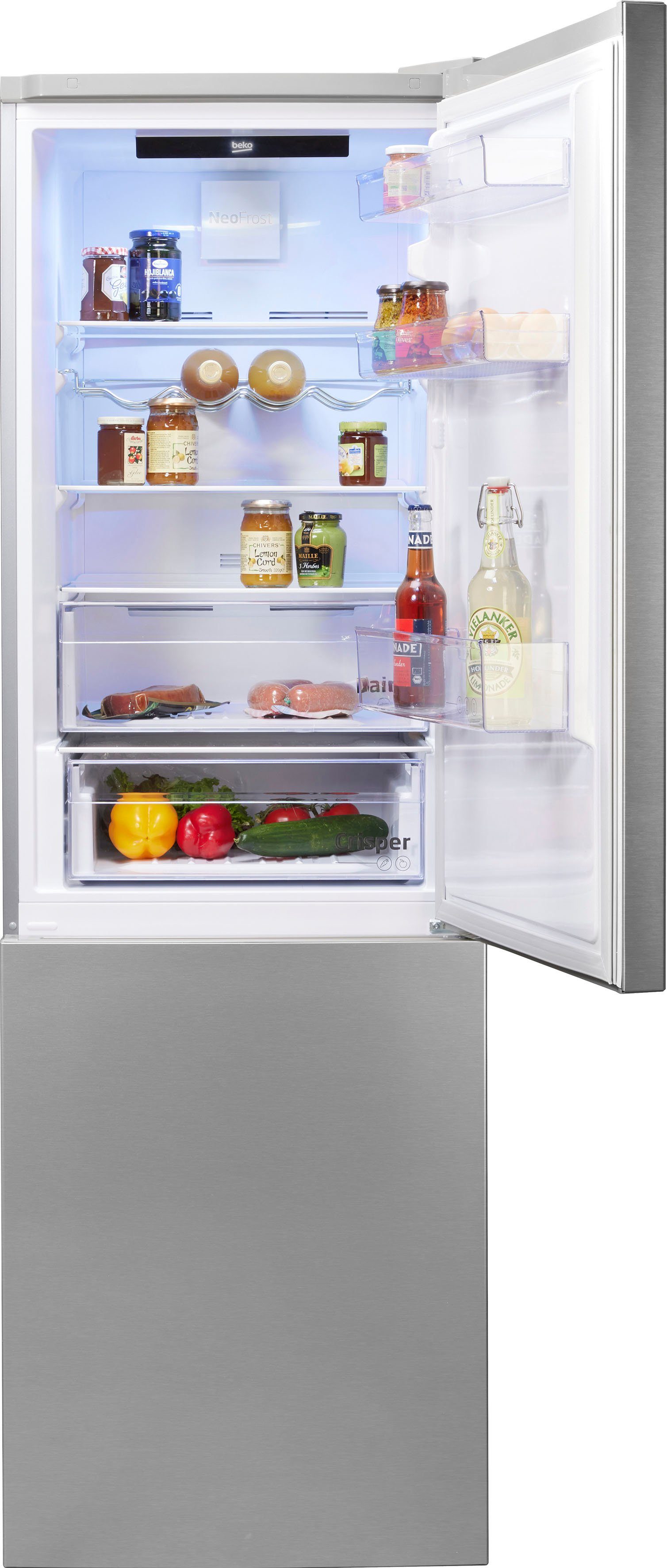 BEKO Kühl-/Gefrierkombination RCNA366E60XBN, 185,2 cm hoch, 59,5 cm breit