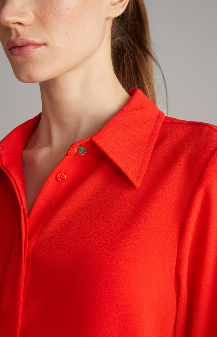 Crêpe-Bluse in Rot