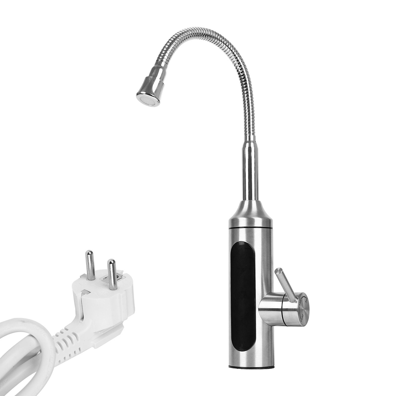 TWSOUL Klein-Durchlauferhitzer Elektrischer Universal-Rohrhahn mit dynamischer Digitalanzeige, 3000W, 30,00 °C, max 55,00 °C, Ausgestattet mit einem dynamischen digitalen Bildschirm
