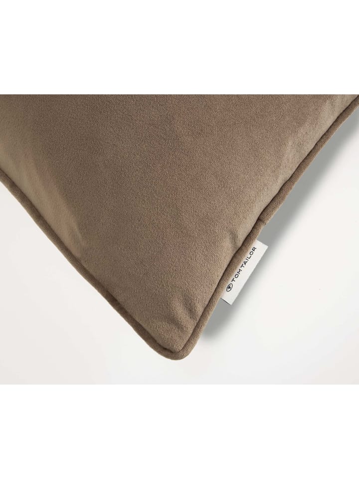 Tom Tailor TT Kissenhülle 2er Set VelvetSignature 45 x 45 cm in Braun günstig kaufen 45 x 45 cm