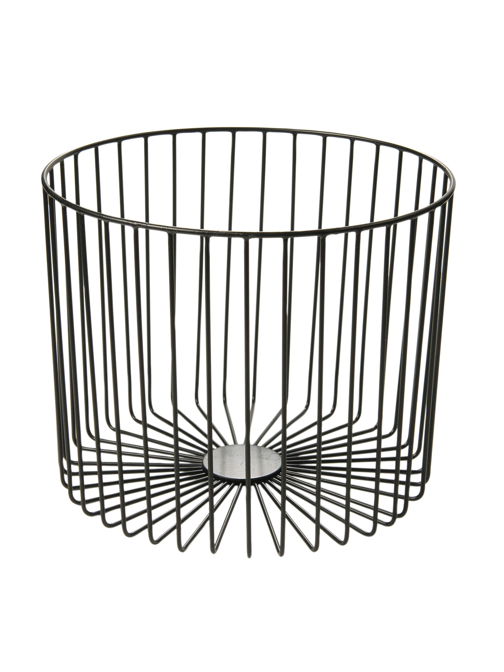 Sunburst Basket Korb, Schwarz