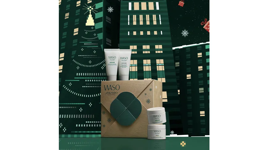 SHISEIDO WASO Holiday Essentials Kit Geschenkpackung