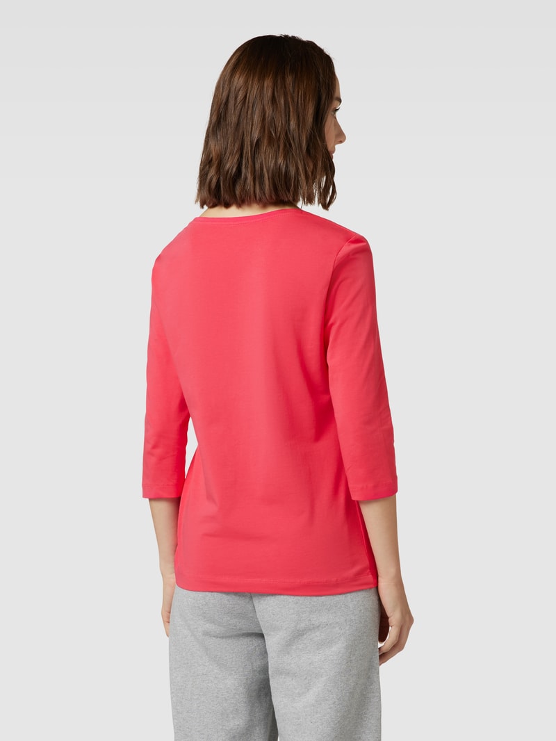 Longsleeve mit Zierperlenbesatz in pink