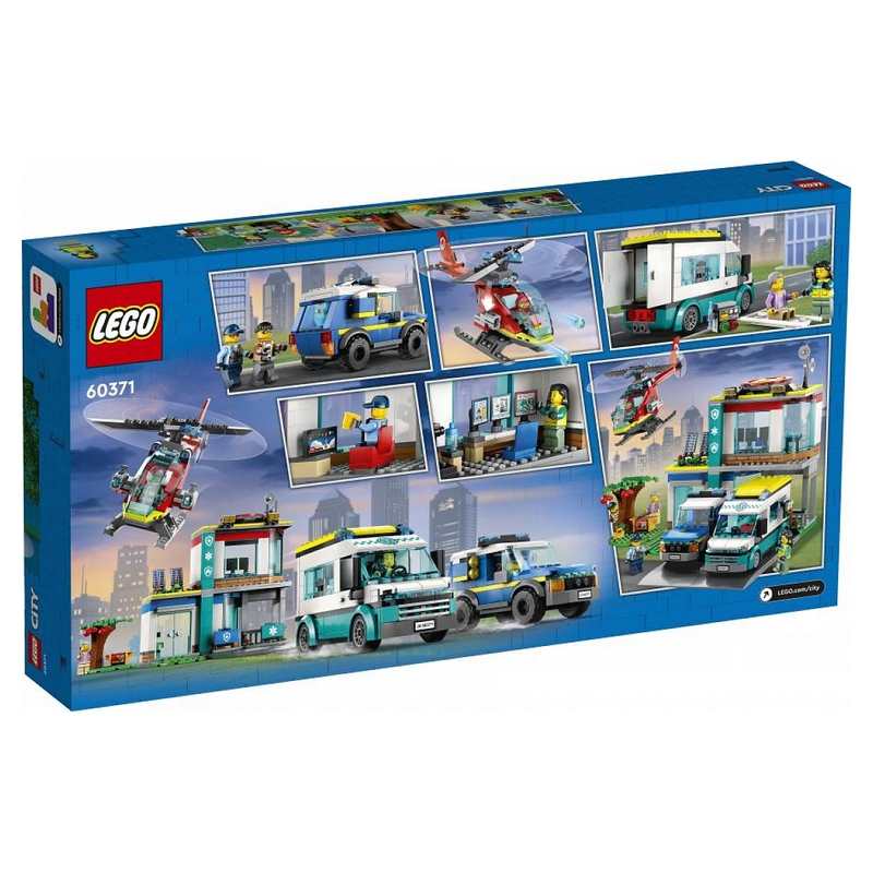 60371 Le QG des véhicules d'urgence LEGO City