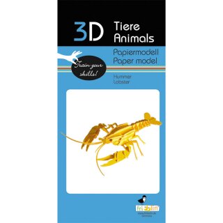 3D-Modell, Hummer, Spezialkarton, gelasert