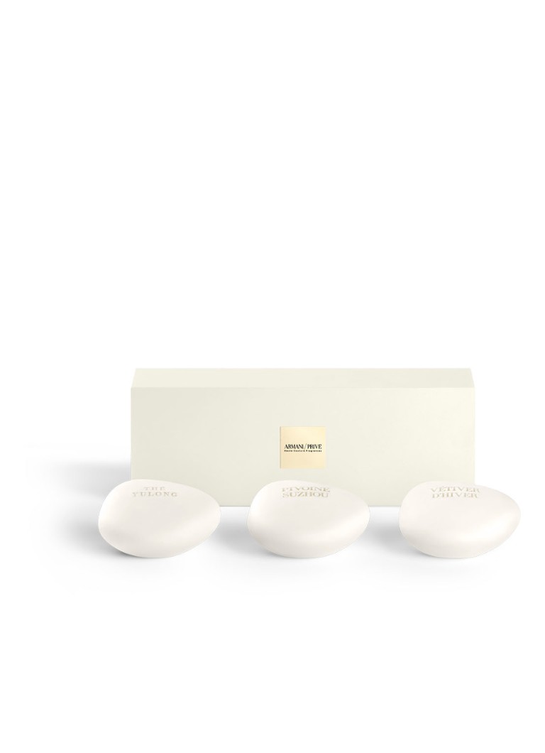 Armani Privé Les Eaux Handsoaps Discovery Trio Set - set pentru îngrijirea mâinilor