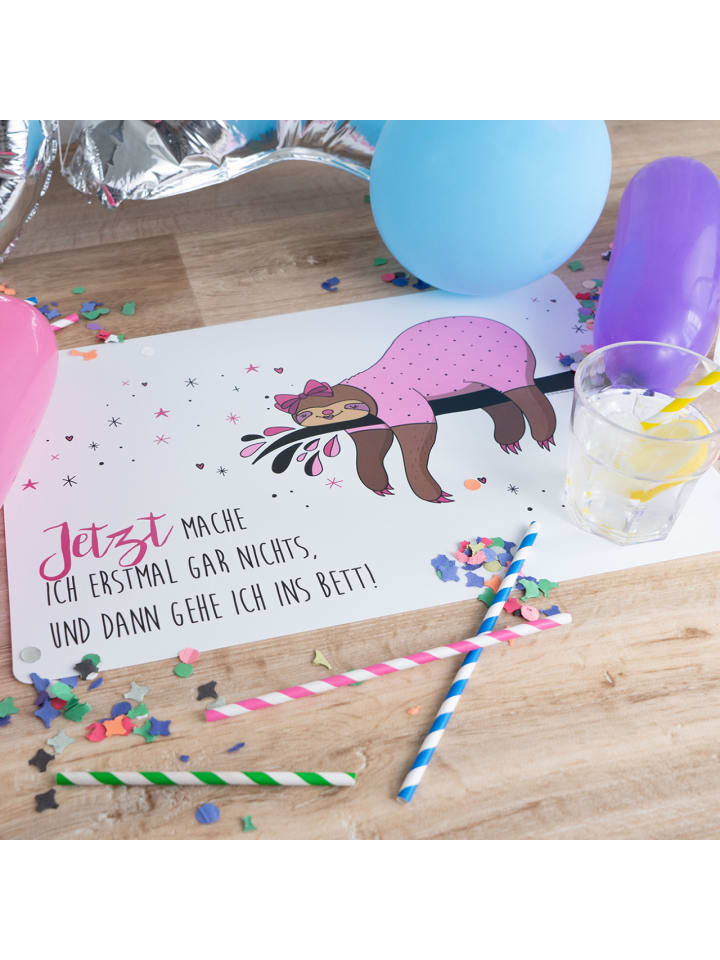 Geda Labels Platzset Faultier 2er Set in Rosa - 43x29x0,1 günstig kaufen onesize