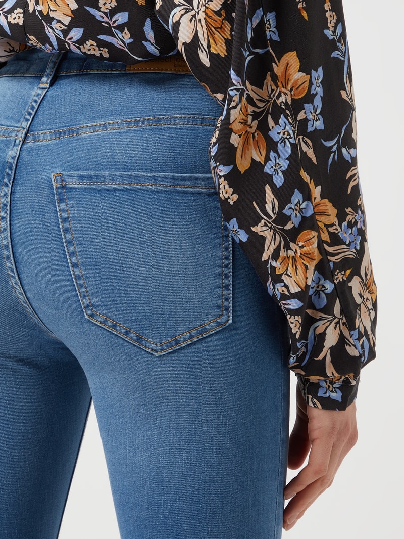 Skinny Fit High Waist Jeans mit Stretch-Anteil Modell 'Molly' in jeans