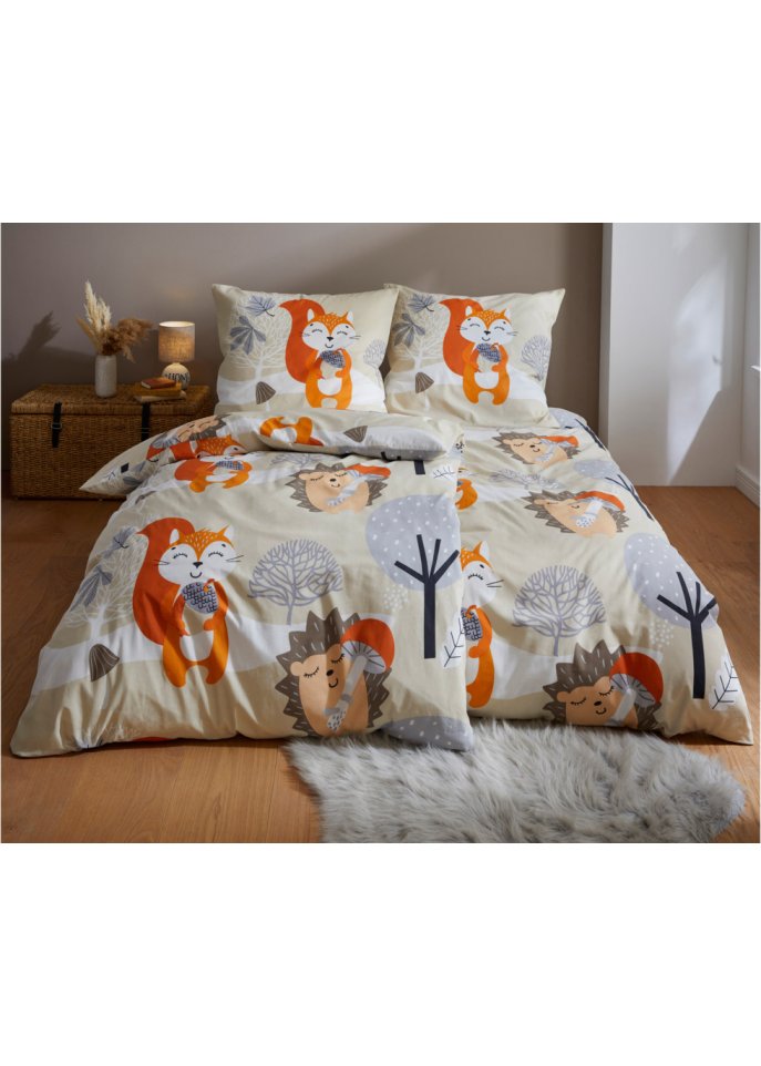 Bettwäsche mit Eichhörnchen