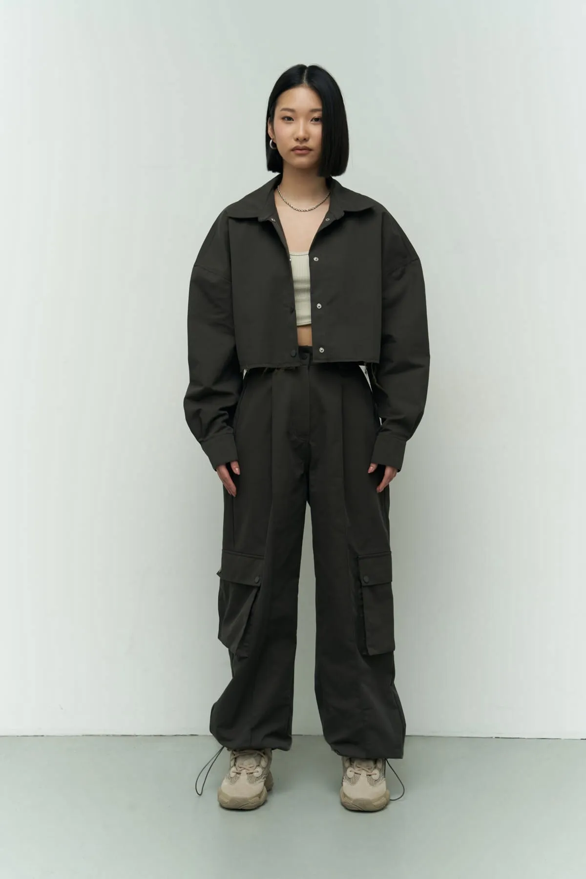 MAİ COLLECTİON  Zweiteiler - Grau - Oversized