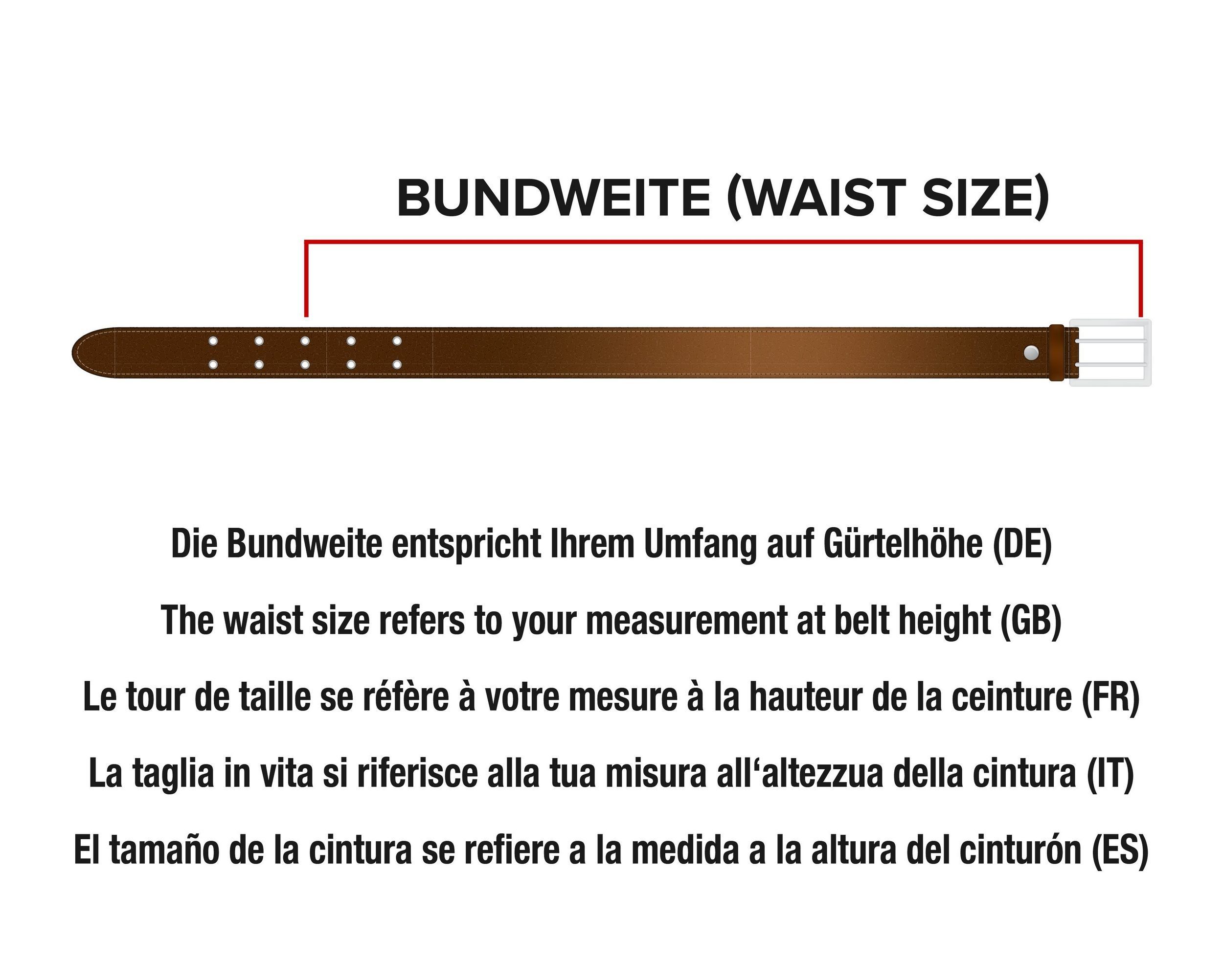 COLOGNEBELT Ledergürtel D28-SL Schlicht dennoch modern mit Dornschließe, MADE IN GERMANY