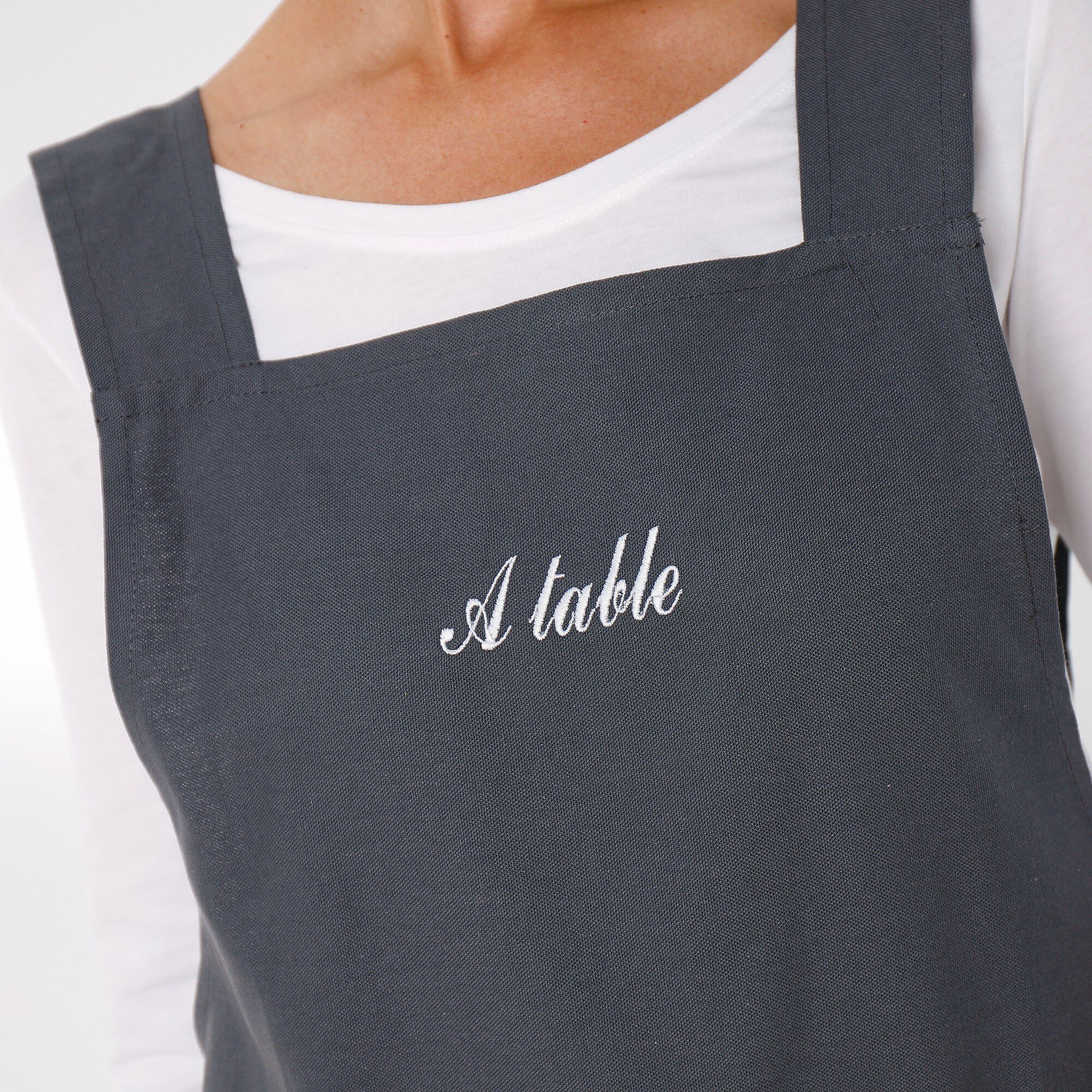 Tablier de cuisine japonais coton uni personnalisable