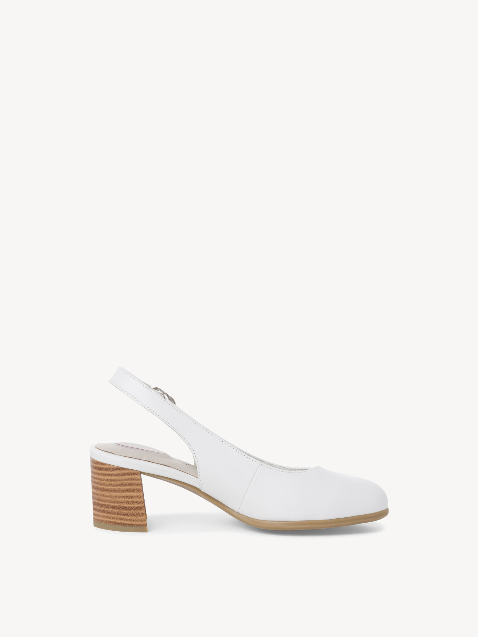 Escarpin en cuir - blanc
