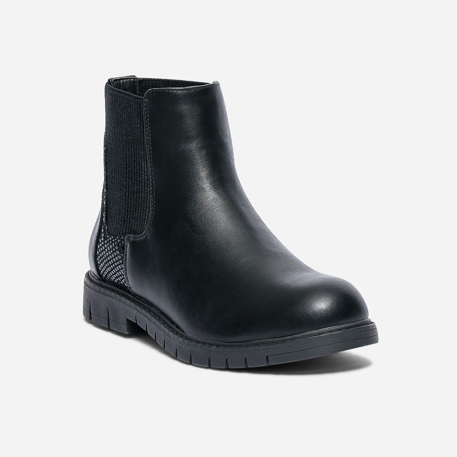 Chelsea boots noir à tige élastiquée
