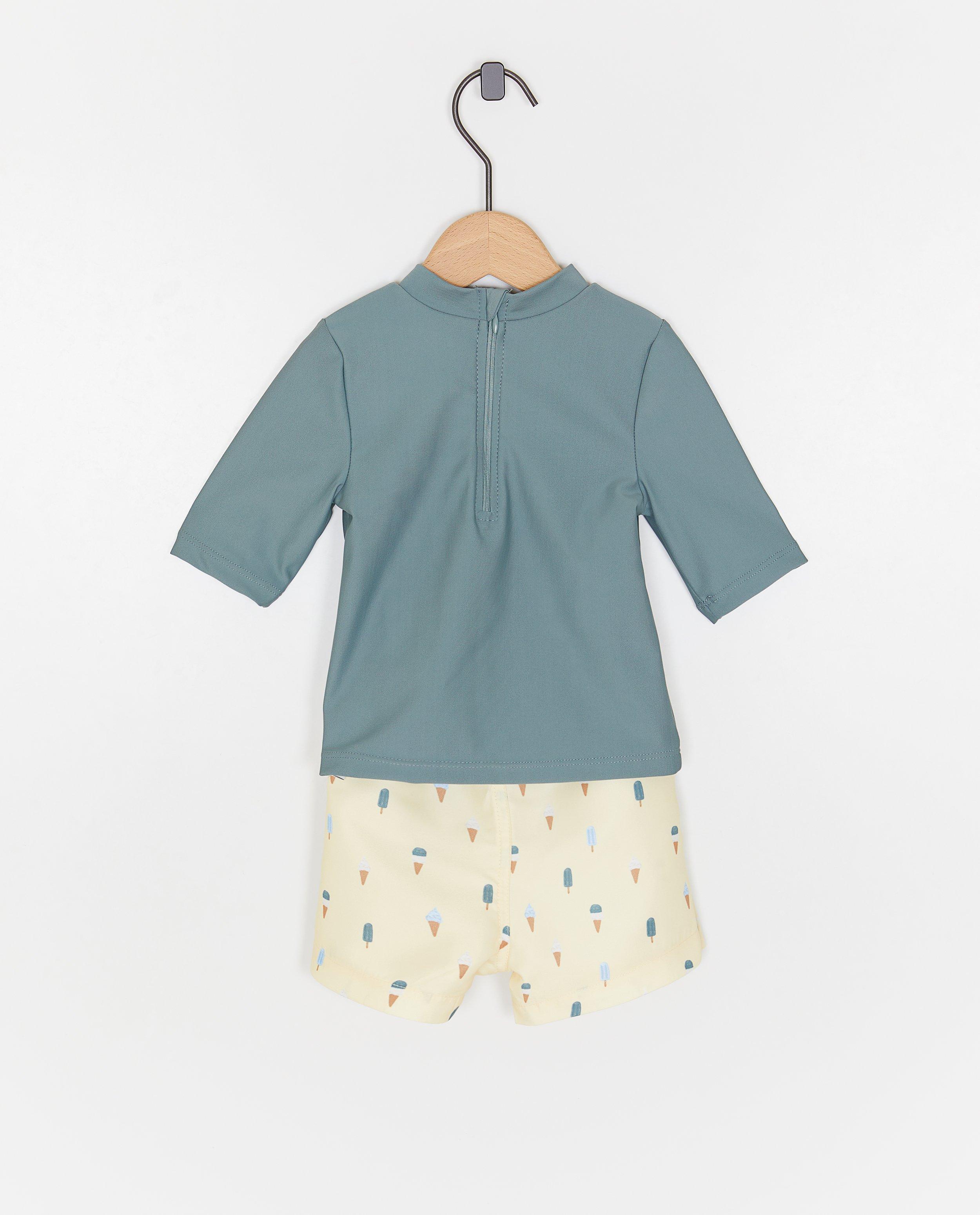 Îmbrățișări și Zâmbete Zwemset: top + pantaloni scurți, UPF 50+, 62-104 kaki