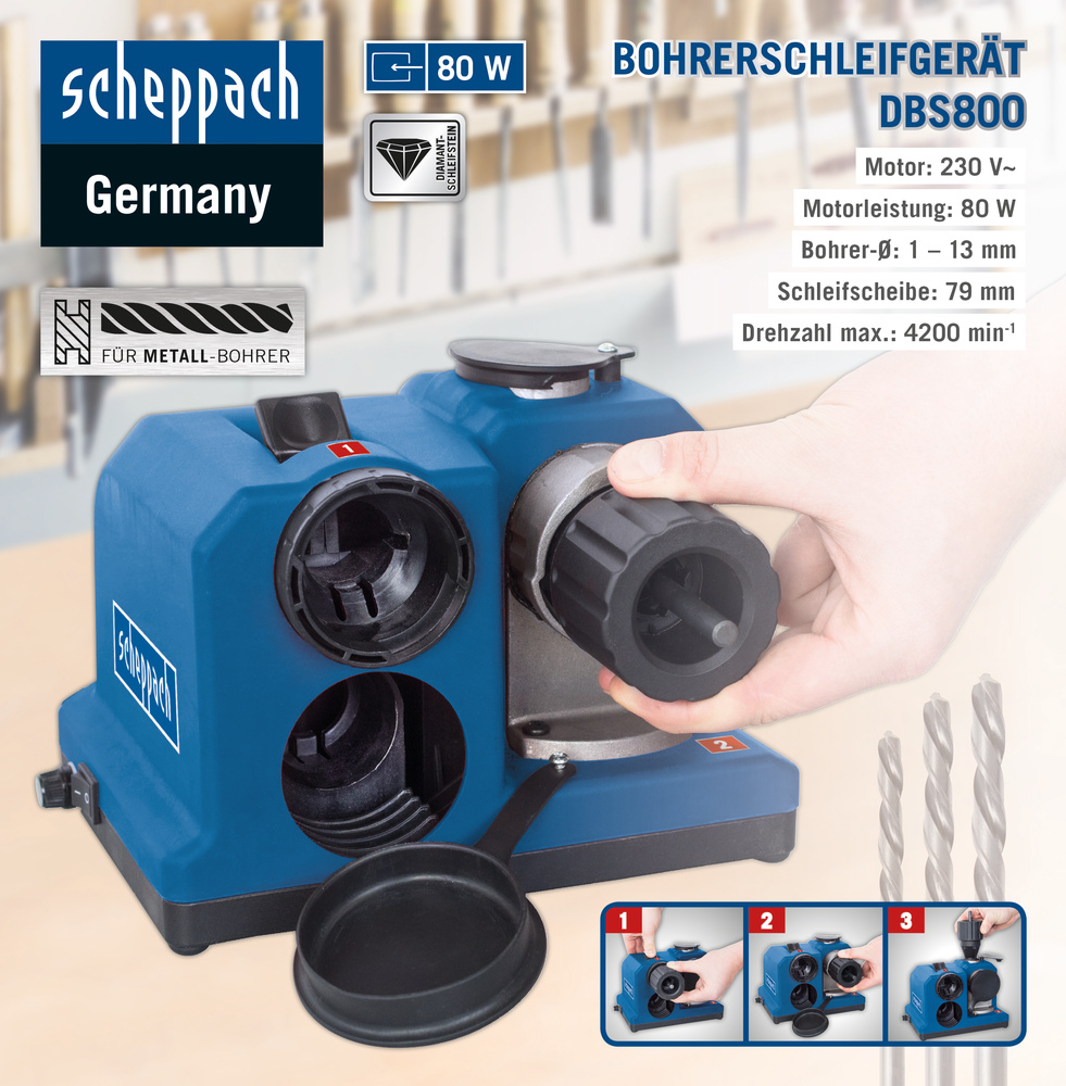 Scheppach Bohrerschleifgerät DBS800