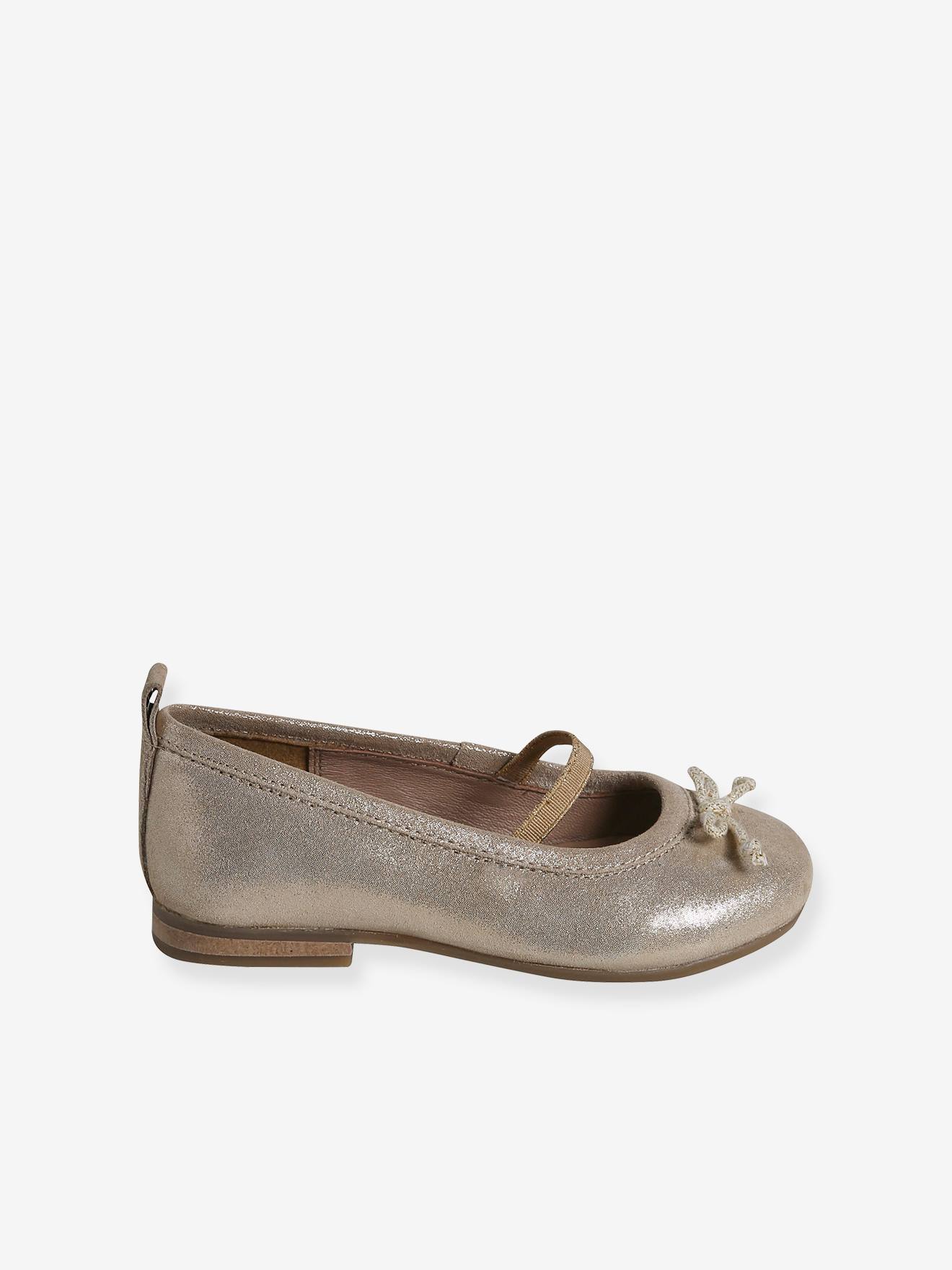 Vertbaudet Glänzende Mädchen Ballerinas - gold