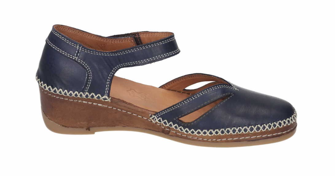 MANITU Keilsandalen blau